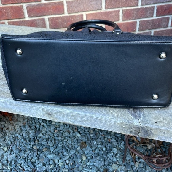 Adrienne Vittadini Hand bag/ Purse Black Signature Fabric - Picture 11 of 13